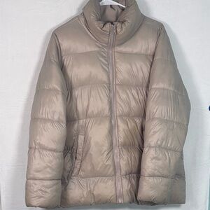 Old Navy Beige Puffer Jacket | Women’s Large | New without Tags